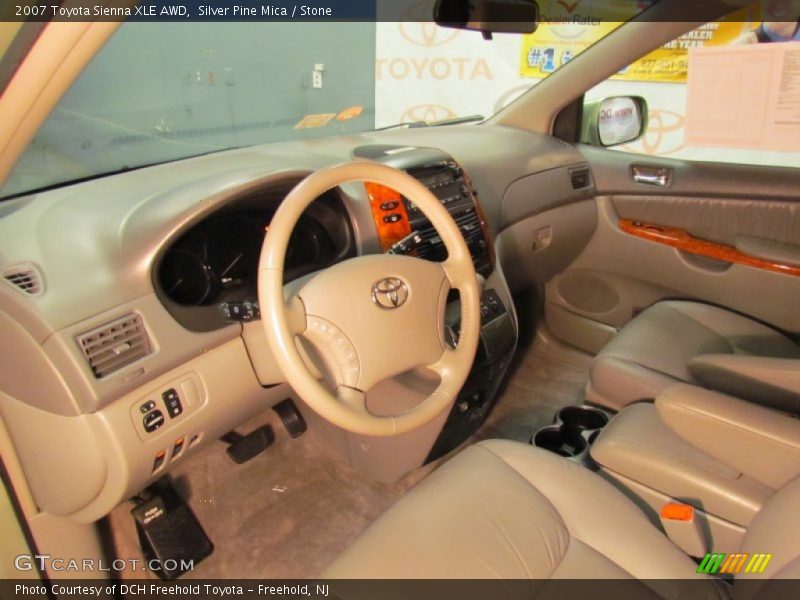 Silver Pine Mica / Stone 2007 Toyota Sienna XLE AWD