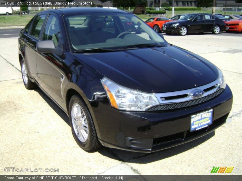 Black / Medium Stone 2008 Ford Focus SE Sedan