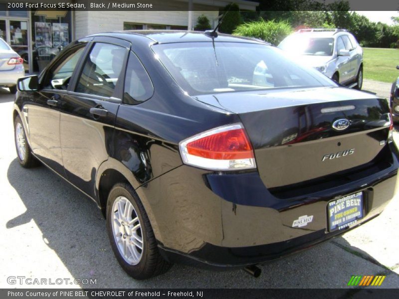 Black / Medium Stone 2008 Ford Focus SE Sedan