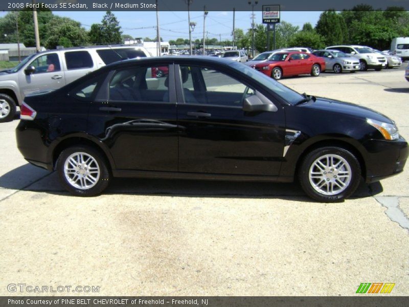 Black / Medium Stone 2008 Ford Focus SE Sedan