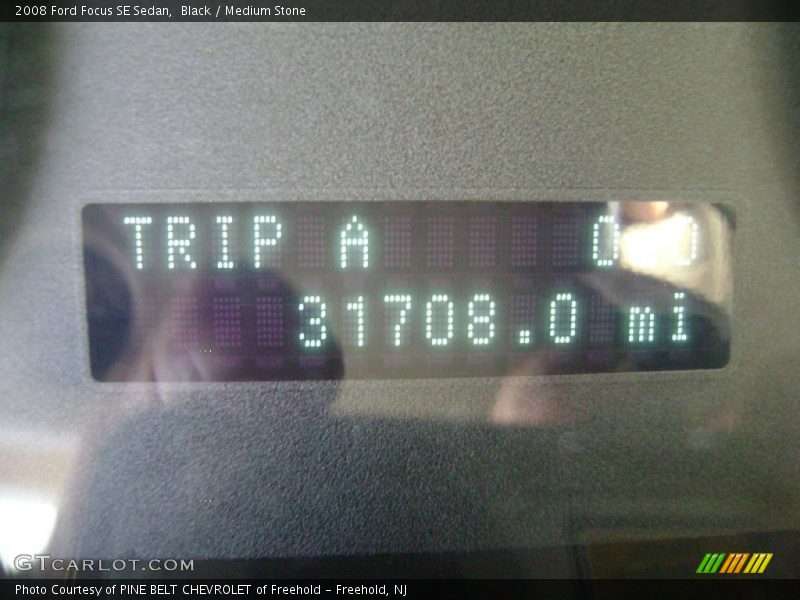 Black / Medium Stone 2008 Ford Focus SE Sedan