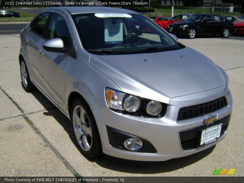 Silver Ice Metallic / Dark Pewter/Dark Titanium 2012 Chevrolet Sonic LTZ Sedan