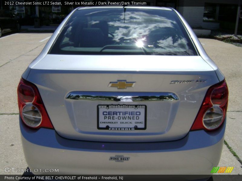 Silver Ice Metallic / Dark Pewter/Dark Titanium 2012 Chevrolet Sonic LTZ Sedan