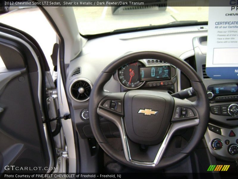 Silver Ice Metallic / Dark Pewter/Dark Titanium 2012 Chevrolet Sonic LTZ Sedan