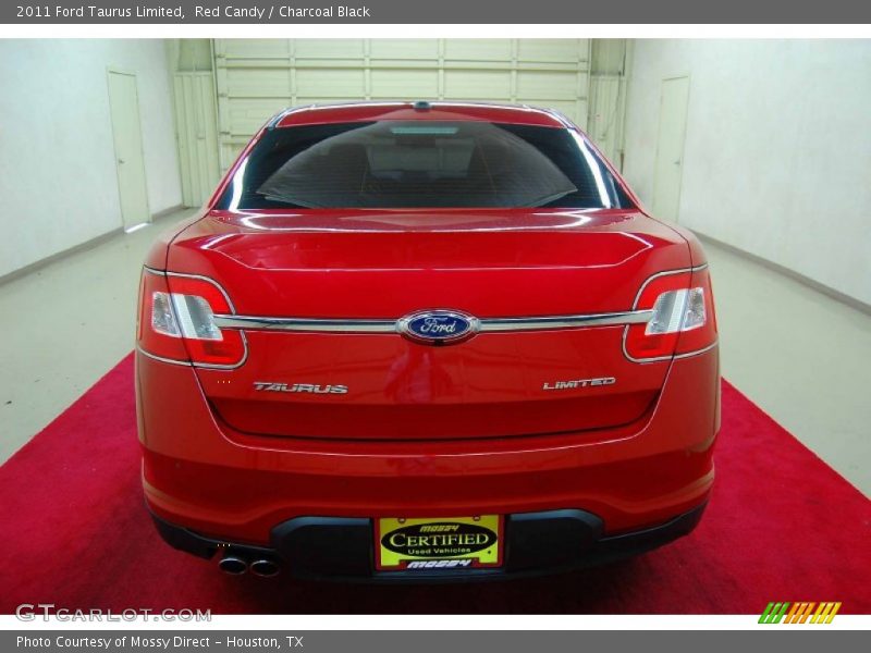 Red Candy / Charcoal Black 2011 Ford Taurus Limited