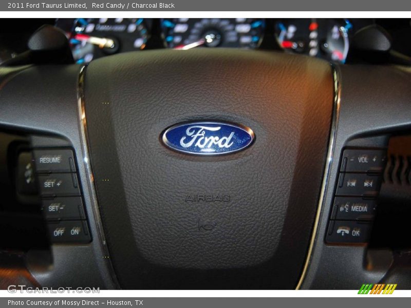 Red Candy / Charcoal Black 2011 Ford Taurus Limited