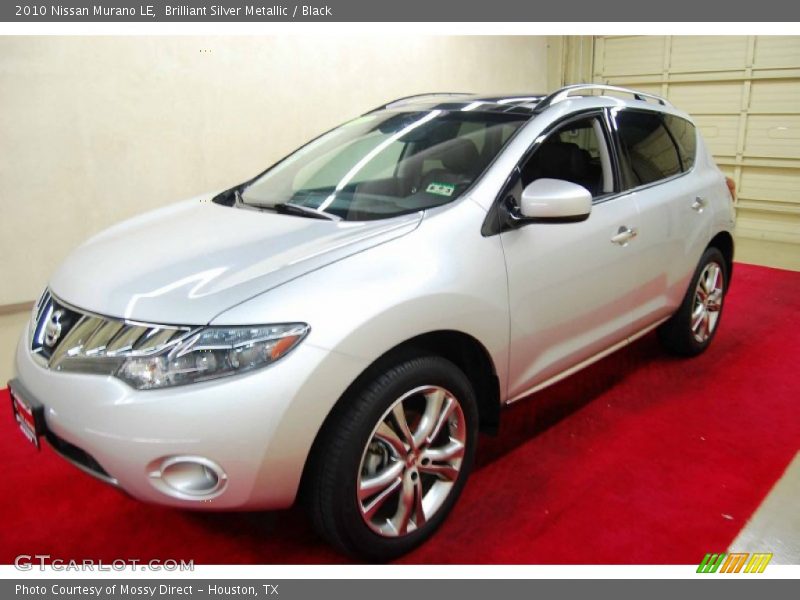 Brilliant Silver Metallic / Black 2010 Nissan Murano LE