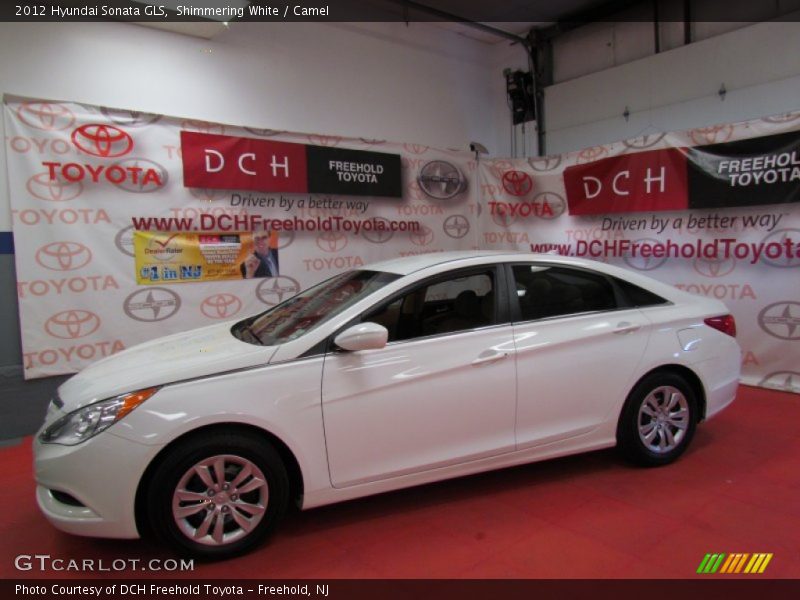 Shimmering White / Camel 2012 Hyundai Sonata GLS