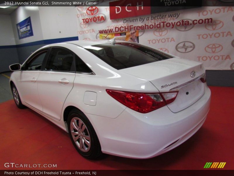 Shimmering White / Camel 2012 Hyundai Sonata GLS