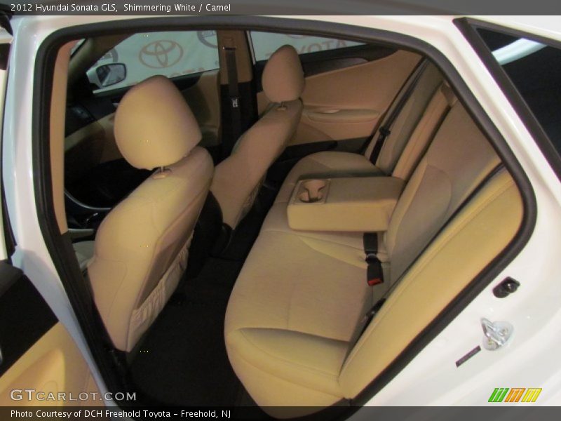 Shimmering White / Camel 2012 Hyundai Sonata GLS