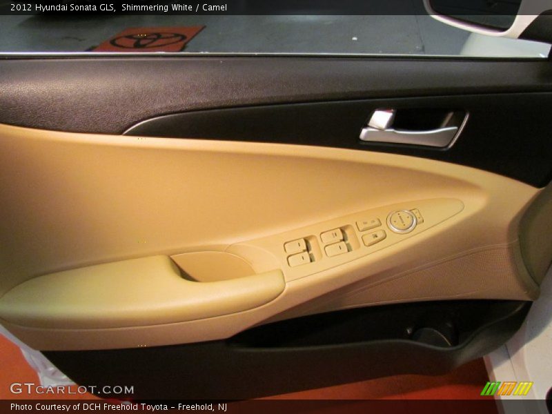 Shimmering White / Camel 2012 Hyundai Sonata GLS