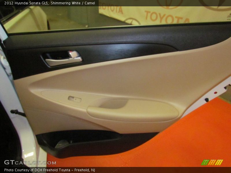 Shimmering White / Camel 2012 Hyundai Sonata GLS