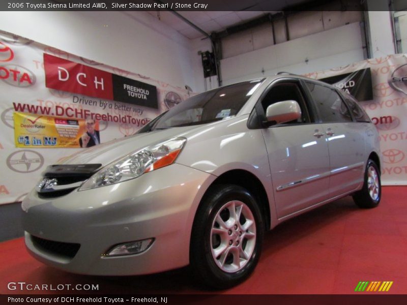 Silver Shadow Pearl / Stone Gray 2006 Toyota Sienna Limited AWD