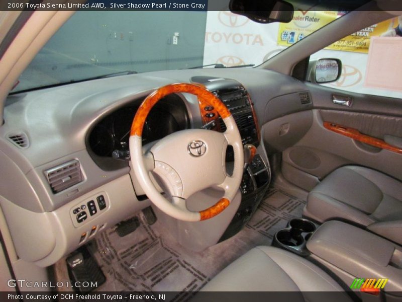 Silver Shadow Pearl / Stone Gray 2006 Toyota Sienna Limited AWD