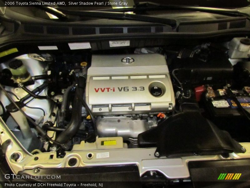 Silver Shadow Pearl / Stone Gray 2006 Toyota Sienna Limited AWD