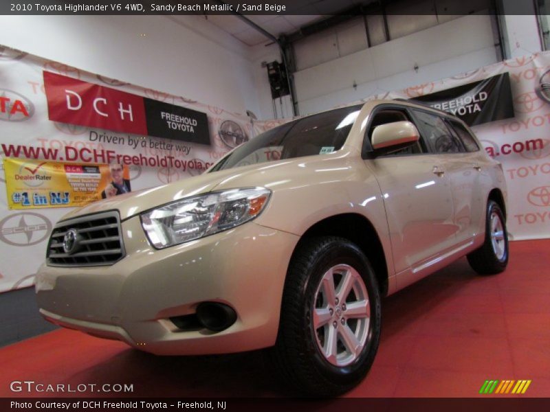 Sandy Beach Metallic / Sand Beige 2010 Toyota Highlander V6 4WD