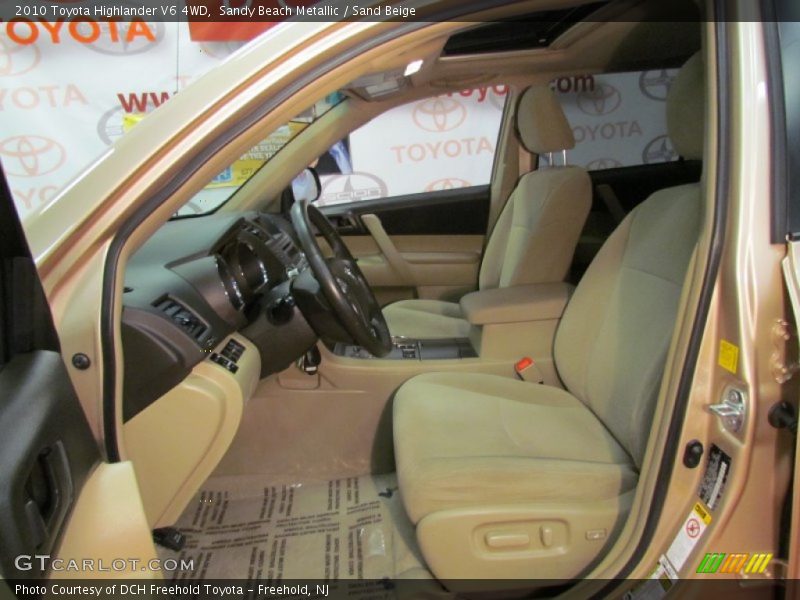 Sandy Beach Metallic / Sand Beige 2010 Toyota Highlander V6 4WD