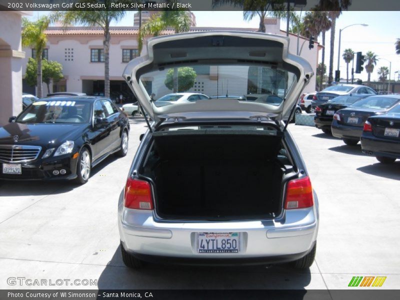 Reflex Silver Metallic / Black 2002 Volkswagen Golf GLS Sedan