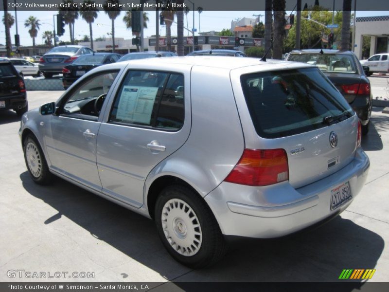 Reflex Silver Metallic / Black 2002 Volkswagen Golf GLS Sedan