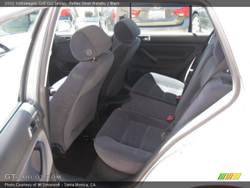 Reflex Silver Metallic / Black 2002 Volkswagen Golf GLS Sedan