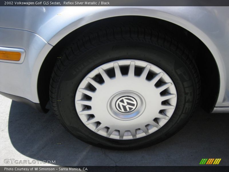 Reflex Silver Metallic / Black 2002 Volkswagen Golf GLS Sedan