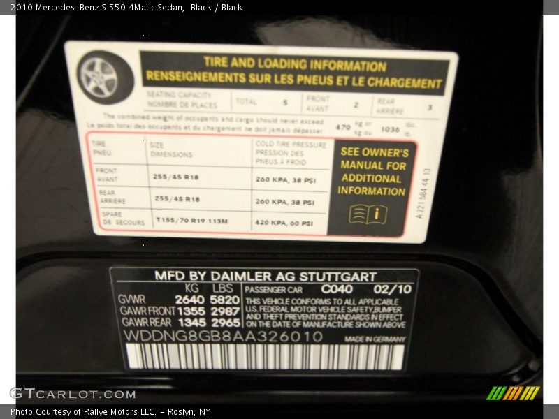 Black / Black 2010 Mercedes-Benz S 550 4Matic Sedan