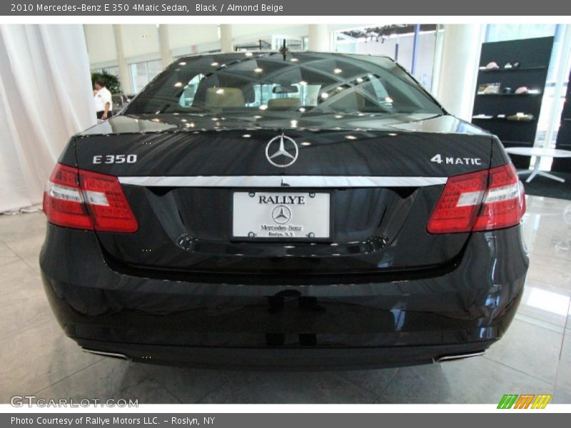 Black / Almond Beige 2010 Mercedes-Benz E 350 4Matic Sedan