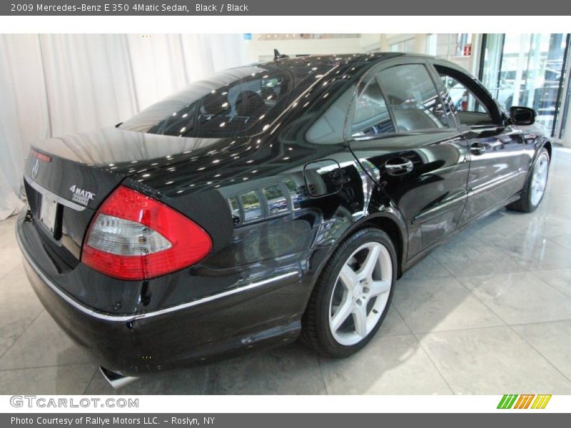 Black / Black 2009 Mercedes-Benz E 350 4Matic Sedan