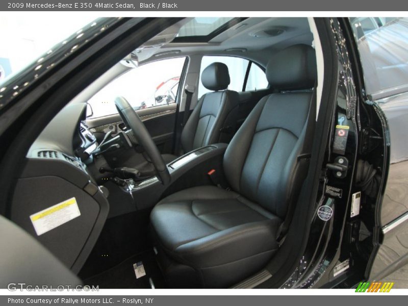 Black / Black 2009 Mercedes-Benz E 350 4Matic Sedan