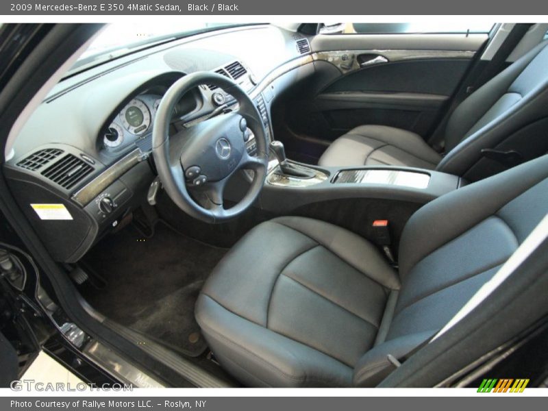 Black / Black 2009 Mercedes-Benz E 350 4Matic Sedan