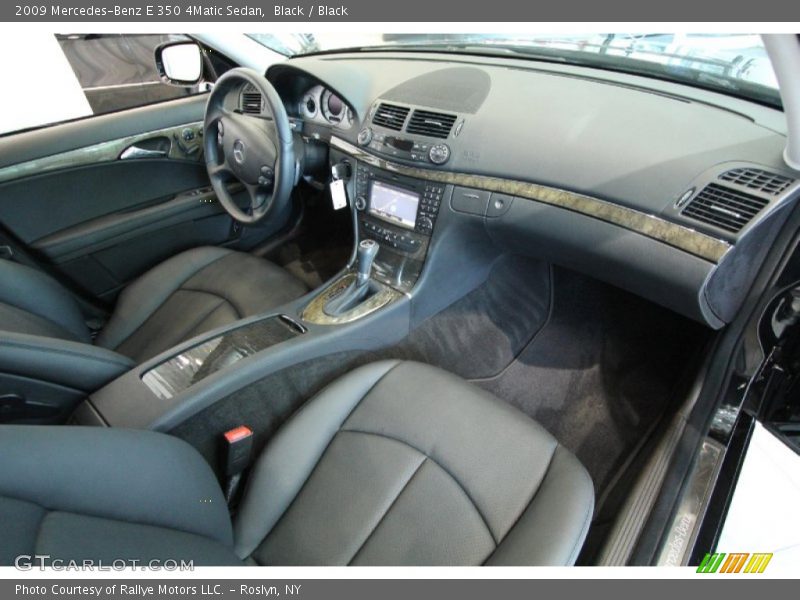 Black / Black 2009 Mercedes-Benz E 350 4Matic Sedan