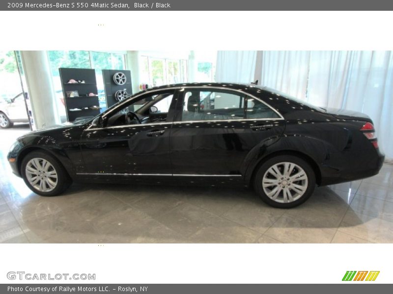 Black / Black 2009 Mercedes-Benz S 550 4Matic Sedan