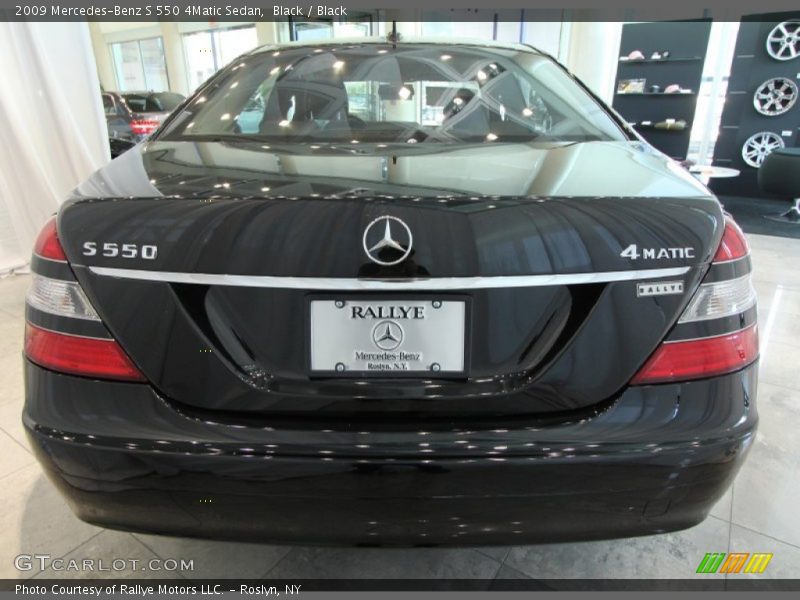 Black / Black 2009 Mercedes-Benz S 550 4Matic Sedan