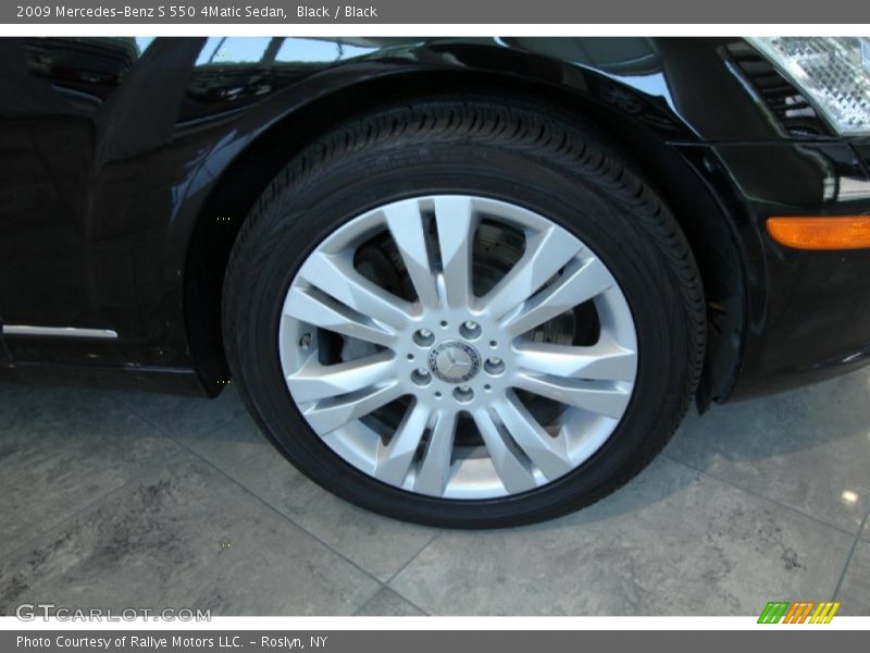 Black / Black 2009 Mercedes-Benz S 550 4Matic Sedan