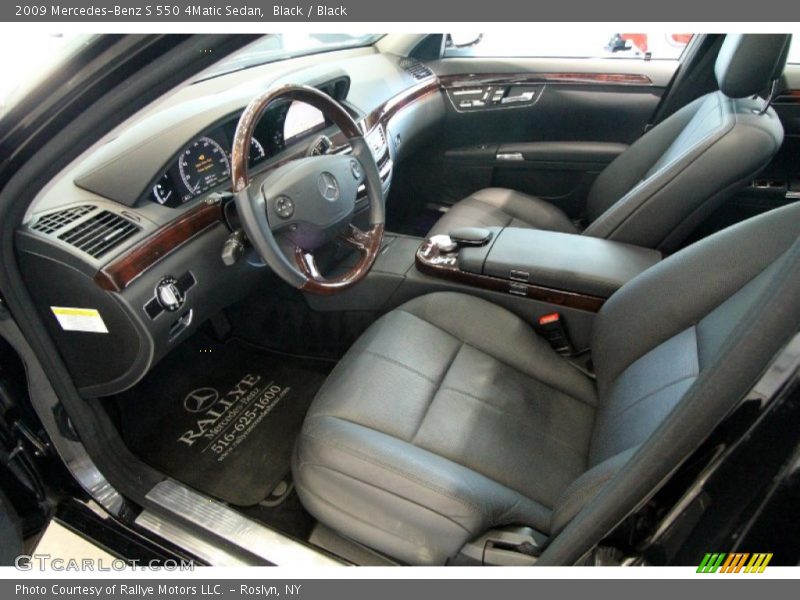 Black / Black 2009 Mercedes-Benz S 550 4Matic Sedan