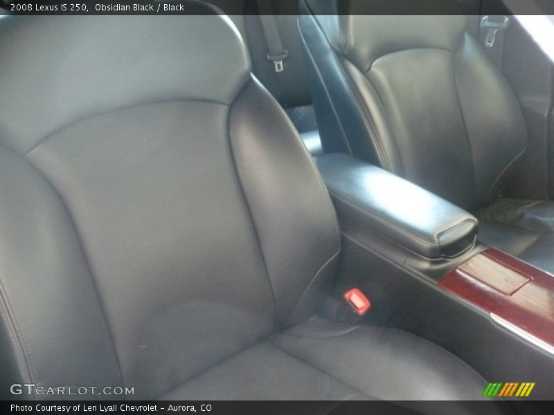 Obsidian Black / Black 2008 Lexus IS 250