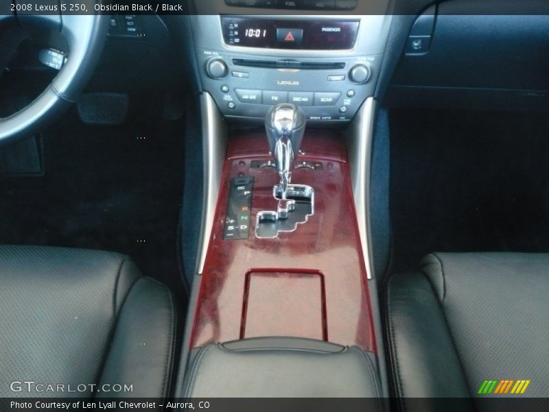 Obsidian Black / Black 2008 Lexus IS 250