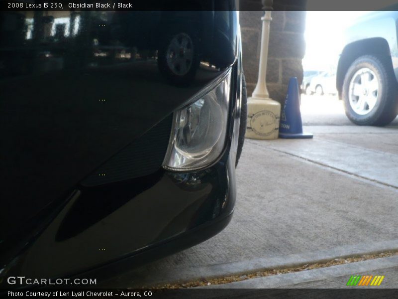 Obsidian Black / Black 2008 Lexus IS 250