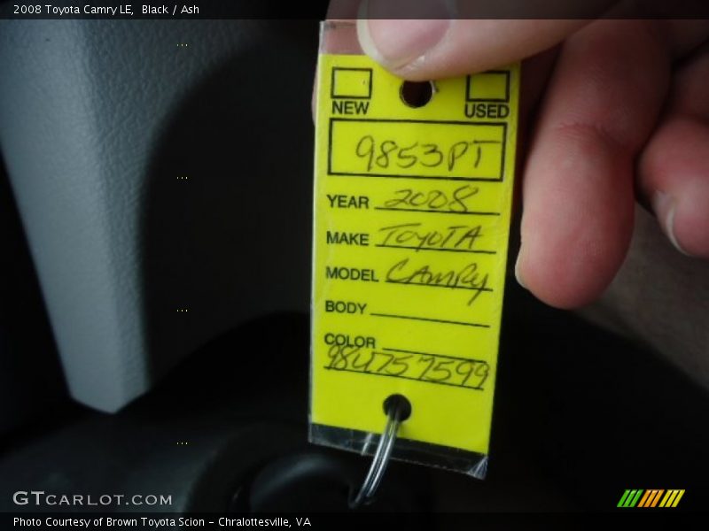 Black / Ash 2008 Toyota Camry LE