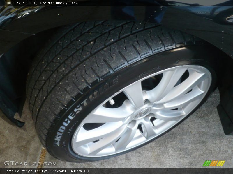 Obsidian Black / Black 2008 Lexus IS 250