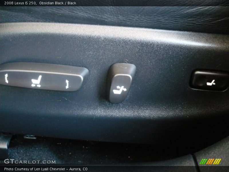 Obsidian Black / Black 2008 Lexus IS 250