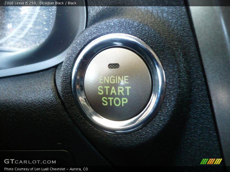 Obsidian Black / Black 2008 Lexus IS 250