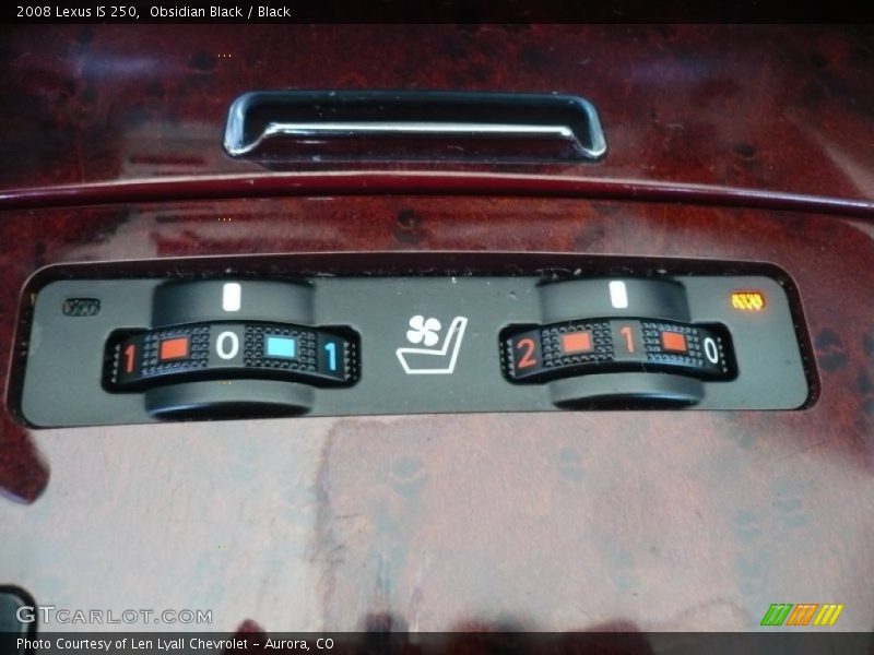 Obsidian Black / Black 2008 Lexus IS 250