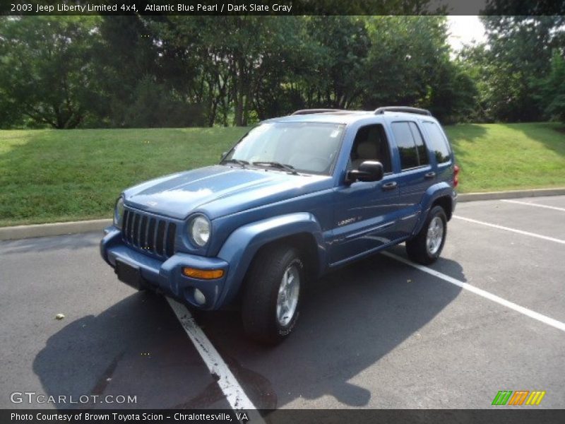 Atlantic Blue Pearl / Dark Slate Gray 2003 Jeep Liberty Limited 4x4