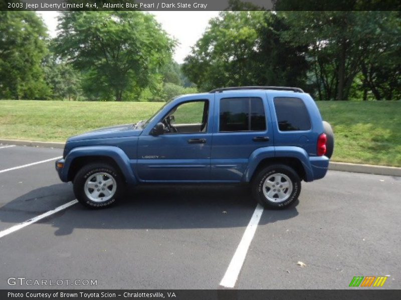 Atlantic Blue Pearl / Dark Slate Gray 2003 Jeep Liberty Limited 4x4