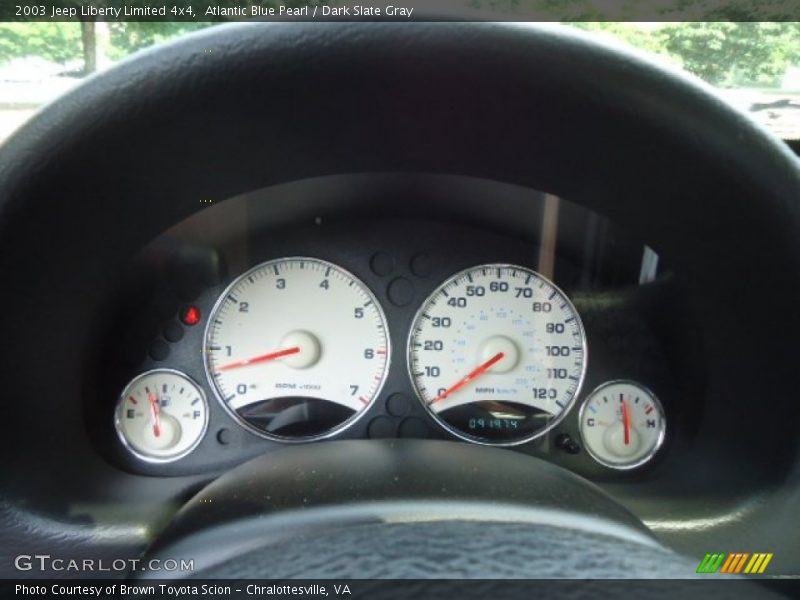 Atlantic Blue Pearl / Dark Slate Gray 2003 Jeep Liberty Limited 4x4