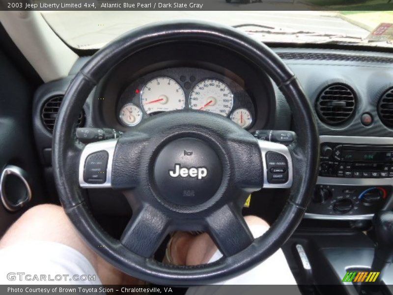 Atlantic Blue Pearl / Dark Slate Gray 2003 Jeep Liberty Limited 4x4