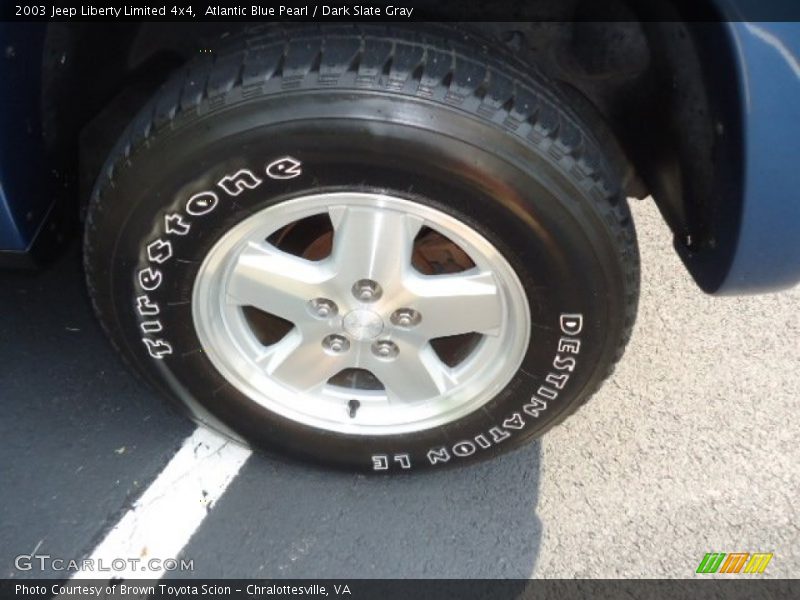 Atlantic Blue Pearl / Dark Slate Gray 2003 Jeep Liberty Limited 4x4