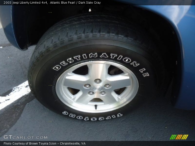 Atlantic Blue Pearl / Dark Slate Gray 2003 Jeep Liberty Limited 4x4