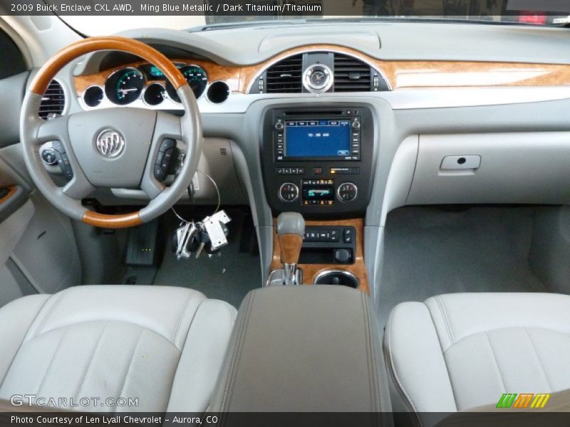 Ming Blue Metallic / Dark Titanium/Titanium 2009 Buick Enclave CXL AWD